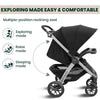 Chicco Bravo Quick Fold Baby Stroller Pram for 0 to 4Y (Upto 22 Kg) - Black
