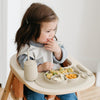 EzPz Mini Utensils for Toddlers (Spoon & Fork) - Oat