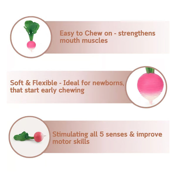 Oli & Carol Ramona the Radish Baby Teether
