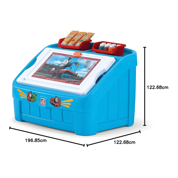 Step2 Thomas The Tank Engine 2 in 1 Toy Box and Art Lid