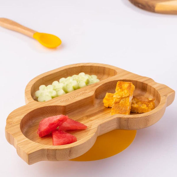 Eco rascals Bamboo Car Suction Plate - Yellow