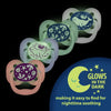 Dr.Browns Blue Advantage Pacifiers Stage 1 Glow in the Dark, Pack of 2 - Blue Ocean - Dezine Kids