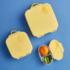 B.Box Leak Proof 2 sections Snackbox for Toddlers, Easy to Carry & BPA Free - Yellow