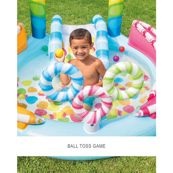 Intex Candy Fun Inflatable Play Center with Slide - Dezine Kids