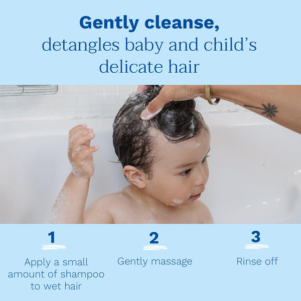 Mustela Gentle Baby Shampoo Tear Free Daily Shampoo with 93% Plant Based Ingredients - 200 ml
