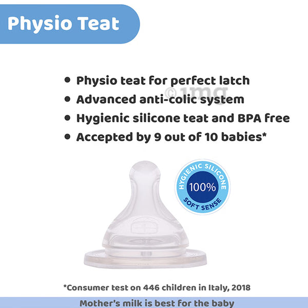 Chicco Well Being Polypropylene Feeding Bottle 330ml for 4M+ - Pink