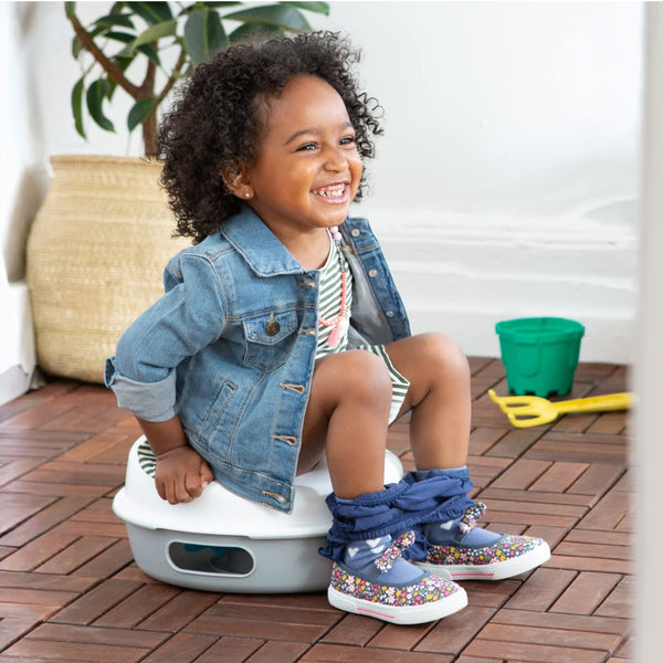 Skip Hop Potty Training Go Time 3 in 1 Potty - White & Grey