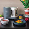 Beaba Babycook Neo 6 In 1 Baby Food Processor, Portable Baby Food Cooker, Puree Maker and Warmer - Mineral Grey - Dezine Kids