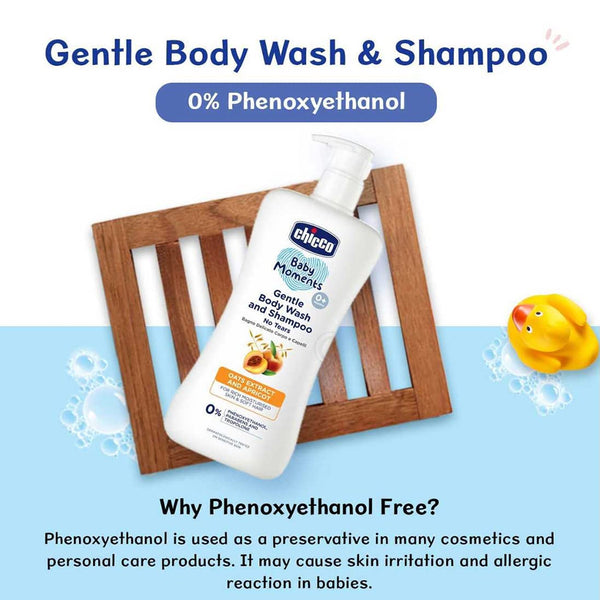 Chicco Baby Moments Gentle Bodywash & Shampoo - 500 ml