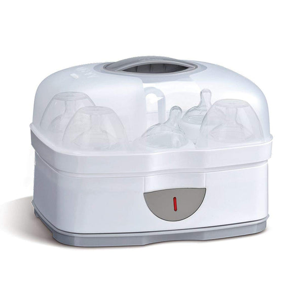 Chicco 2 in 1 Steam Sterilizer, 24hrs Sterilization in 5 Mins, Auto Switch Off - White