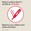 Infants Tylenol Pain & Fever Relief, Oral Suspension Liquid Medicine Dye Free Cherry, 2.0 fl oz - Dezine Kids
