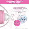 Chicco Well Being Glass Feeding Bottle for 2m+ 240ml Medium Flow - Pink