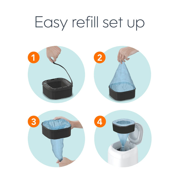 Diaper Genie Square Refills Holds Upto 270 Newborn Sized Diapers