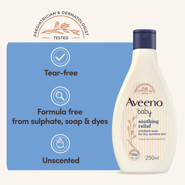 Aveeno Baby Soothing Relief Emollient Wash - 250ml