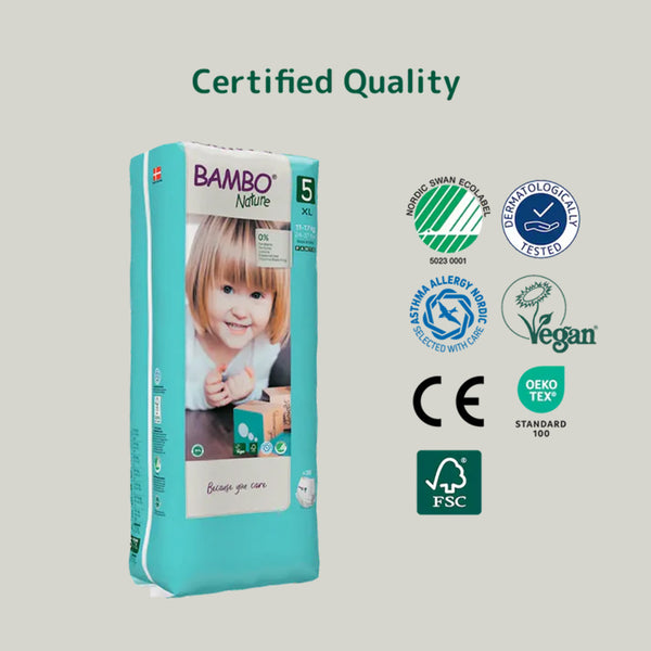 Bambo Nature Pant Style Diapers, Size 5, XL Size (11-17 Kgs) 38 Pcs