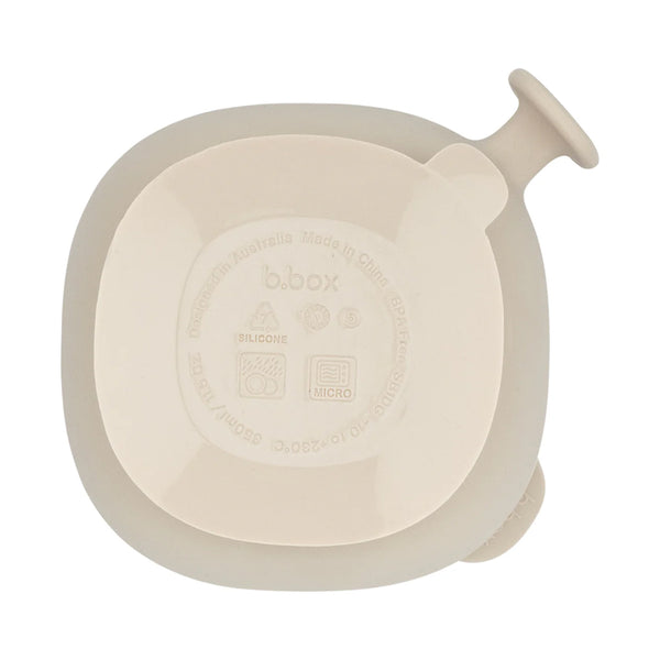 B.Box Silicone Bowl Plus Lid With Suction Base - Latte Biege