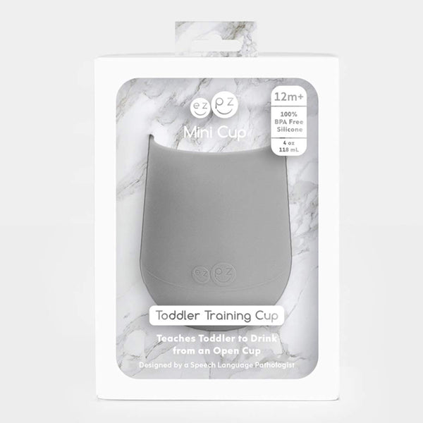EzPz Mini Cup for Toddlers - Grey