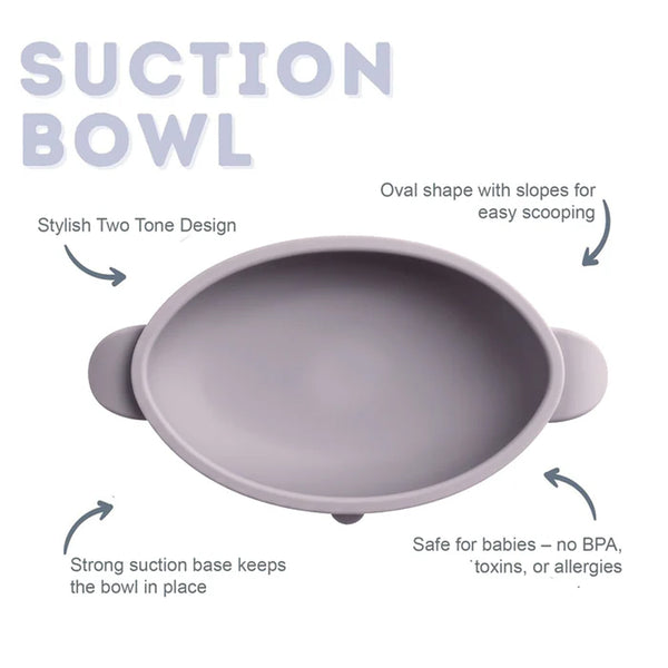 Bibado Silicone Suction Bowl - Mist