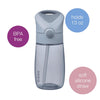 B.Box Straw Drink Bottle Junior, 380 ml - Chill Out Blue