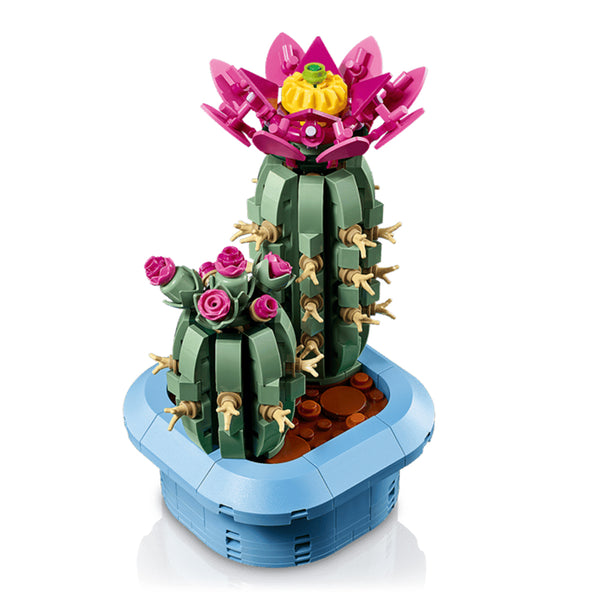 Lego Botanicals Flowering Cactus Plants Decor Building Set for Kids