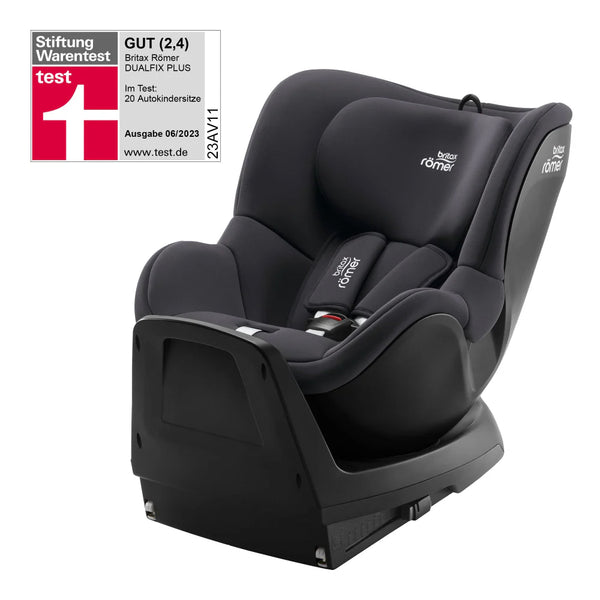 Britax Dualfix Plus Car Seat Birth to 4 Years - Midnight Grey - Dezine Kids