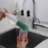 Beaba 2 in 1 Silicone Bottle Brush - Sage Green - Dezine Kids