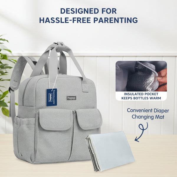 Hopop Baby Diaper Backpack with Changing Mat
