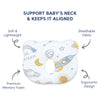 Hopop Head Shaping Memory Foam Pillow for Newborns - Dezine Kids