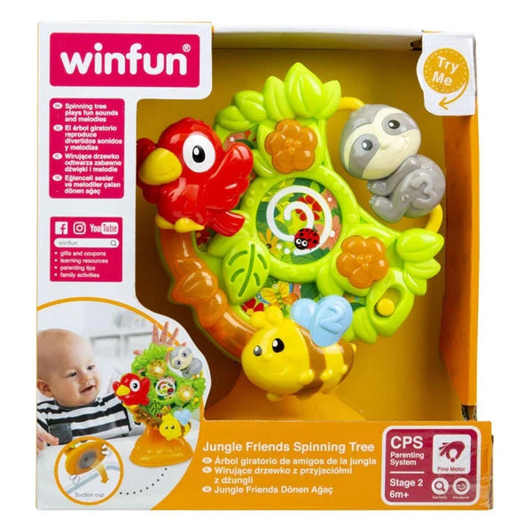 Winfun Jungle Friends Spinning TreeInteractive Toy with Suction Cup - Dezine Kids