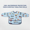 Hopop Easy Clean Waterproof Full Sleeve Baby Bib with Food Catcher Pocket - Dezine Kids