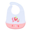 Mess-free baby feeding bib made of soft silicone