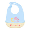 Mess-free baby feeding bib made of soft silicone