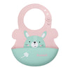 Hopop Easy Clean Crumb Catcher Silicone Bib - Dezine Kids