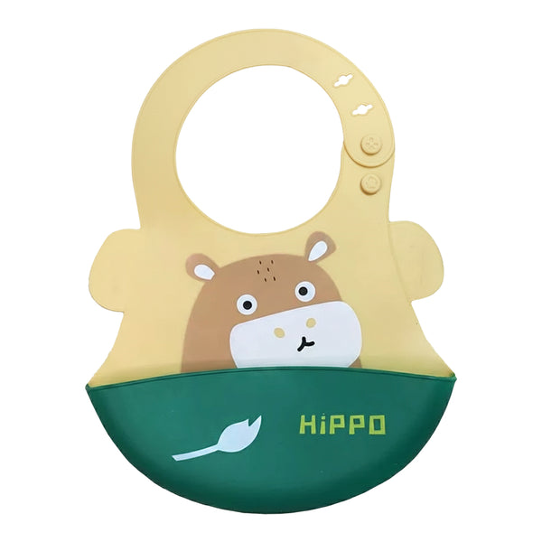 Hopop Easy Clean Crumb Catcher Silicone Bib - Dezine Kids
