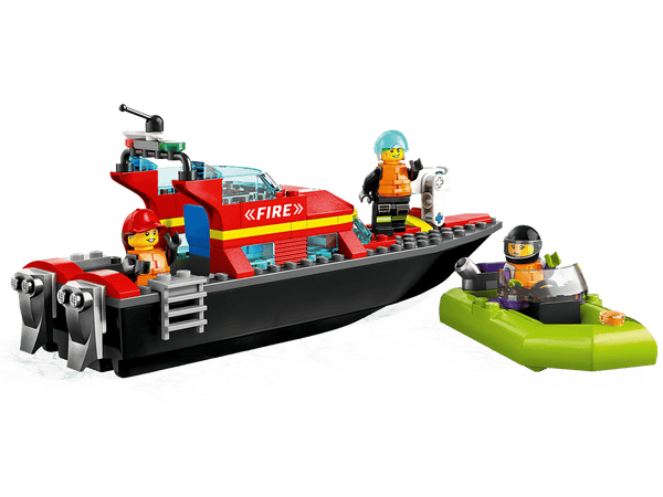 Lego City Fire Rescue Boat - Dezine Kids