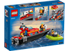 Lego City Fire Rescue Boat - Dezine Kids