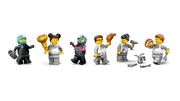 Lego City F1 Garage & Mercedes AMG & Alpine Cars - Dezine Kids