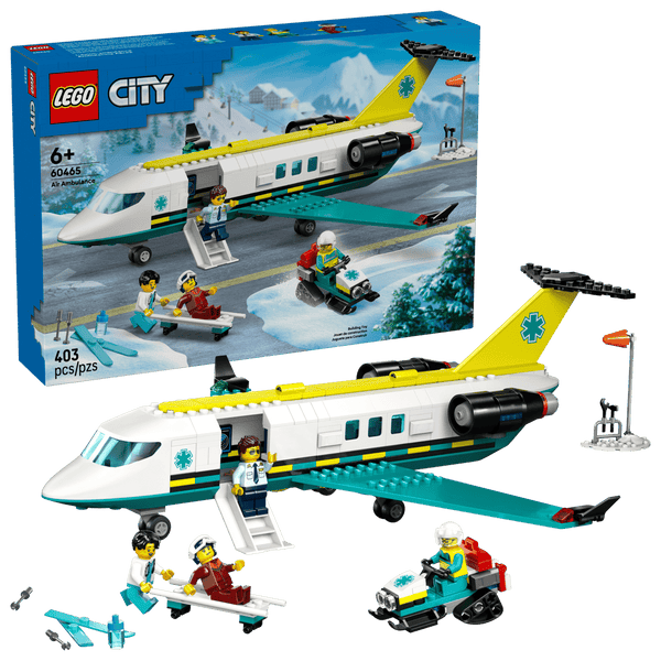 Lego City Emergency Air Ambulance Plane - Dezine Kids