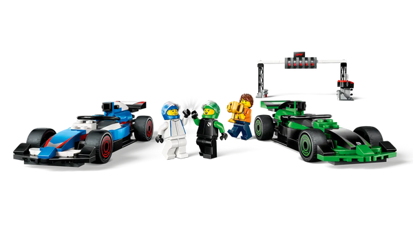 Lego City F1 Grid with VCARB & Sauber Race Cars Toy Vehicle Set - Dezine Kids