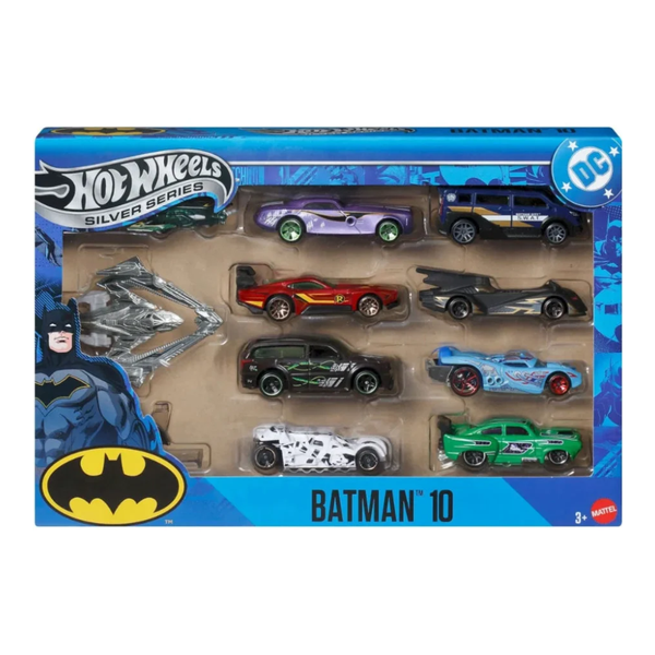 Hot Wheels Silver Series Batman Set of 10 Cars