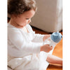 Beaba 2 in 1 Baby Sipper Water Bottle, Anti Spill Sippy Cup with Soft Silicone Straw for Toddler, Removable Handles, 300ml - Windy Blue - Dezine Kids