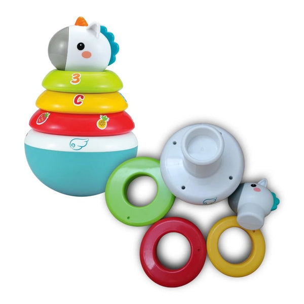 Hola Roly Poly Unicorn for 3M+ Stacking Rings - Dezine Kids