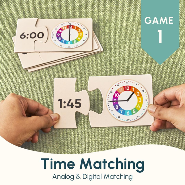 Curious Cub Time Learning Kit Digital and Analog Clock for Kids - Dezine Kids