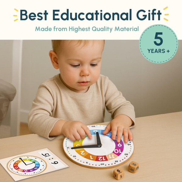 Curious Cub Time Learning Kit Digital and Analog Clock for Kids - Dezine Kids