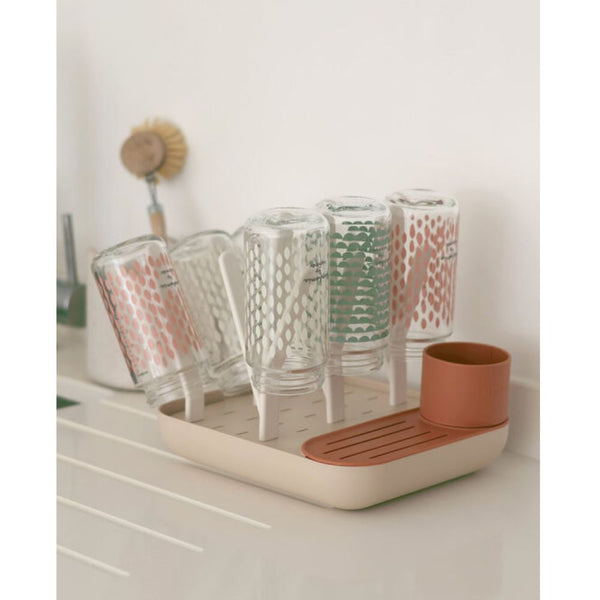 Beaba Forest Bottle Drying Rack - Terracotta/Clay - Dezine Kids