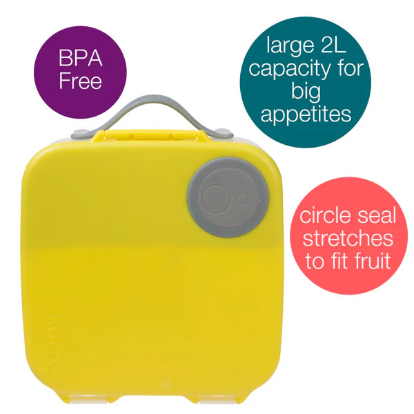 B.Box Lunch Box - Lemon Sherbet Yellow Grey