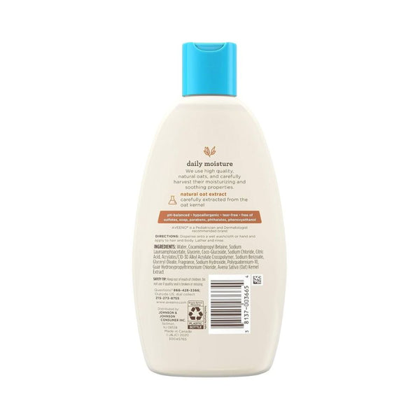 Aveeno Baby Daily Moisture Wash & Shampoo - 236ml - Dezine Kids