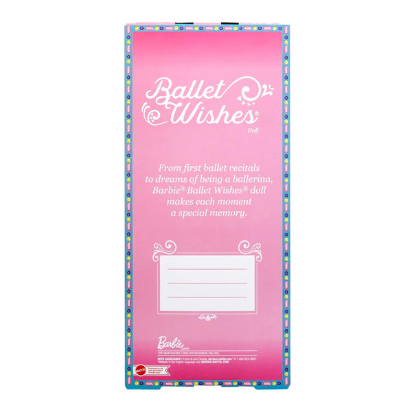 Barbie Signature Ballet Wishes Doll (Brunette, 12 in), Posable, Wearing Ballerina Costume