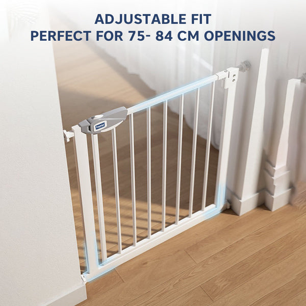Hopop Baby Safety Gate for Kids with Two-Way Auto-Close- 75x85 Cm - Dezine Kids