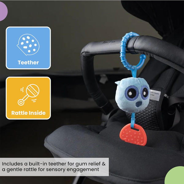 Nuluv Soft Rattles & Teether Toy - Owl